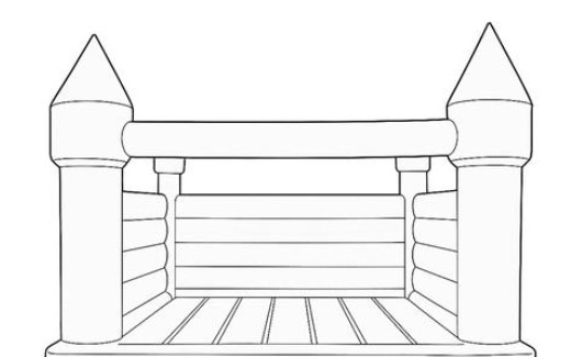 Bounce house illustration